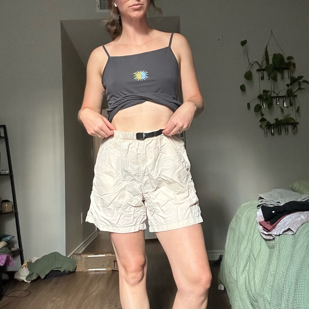 Women's Casual Tan Cargo Shorts